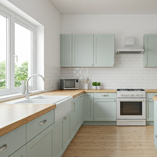 Clean organized kitchen
